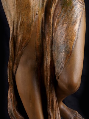 Lot 458 - A Goldscheider Art Nouveau figure