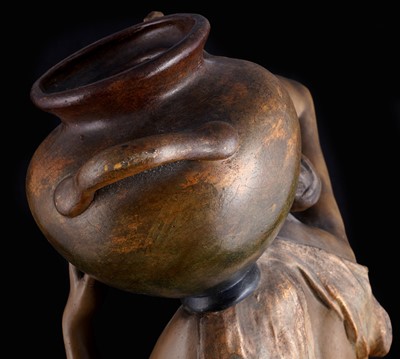 Lot 458 - A Goldscheider Art Nouveau figure