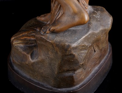 Lot 458 - A Goldscheider Art Nouveau figure