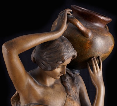 Lot 458 - A Goldscheider Art Nouveau figure