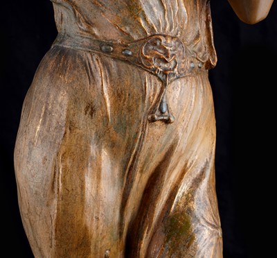 Lot 458 - A Goldscheider Art Nouveau figure