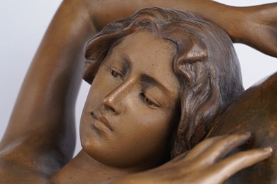 Lot 458 - A Goldscheider Art Nouveau figure