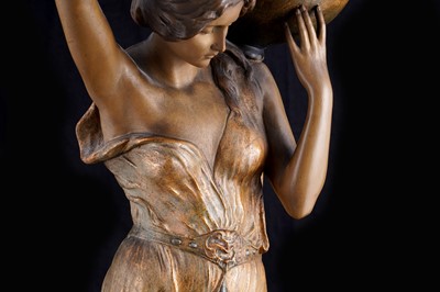 Lot 458 - A Goldscheider Art Nouveau figure