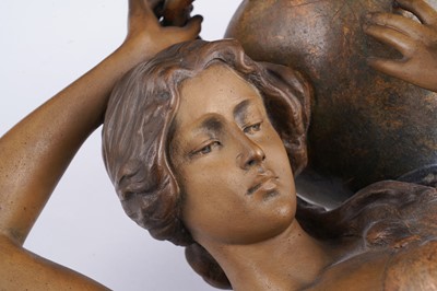 Lot 458 - A Goldscheider Art Nouveau figure