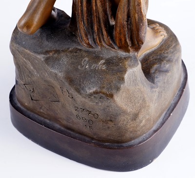 Lot 458 - A Goldscheider Art Nouveau figure