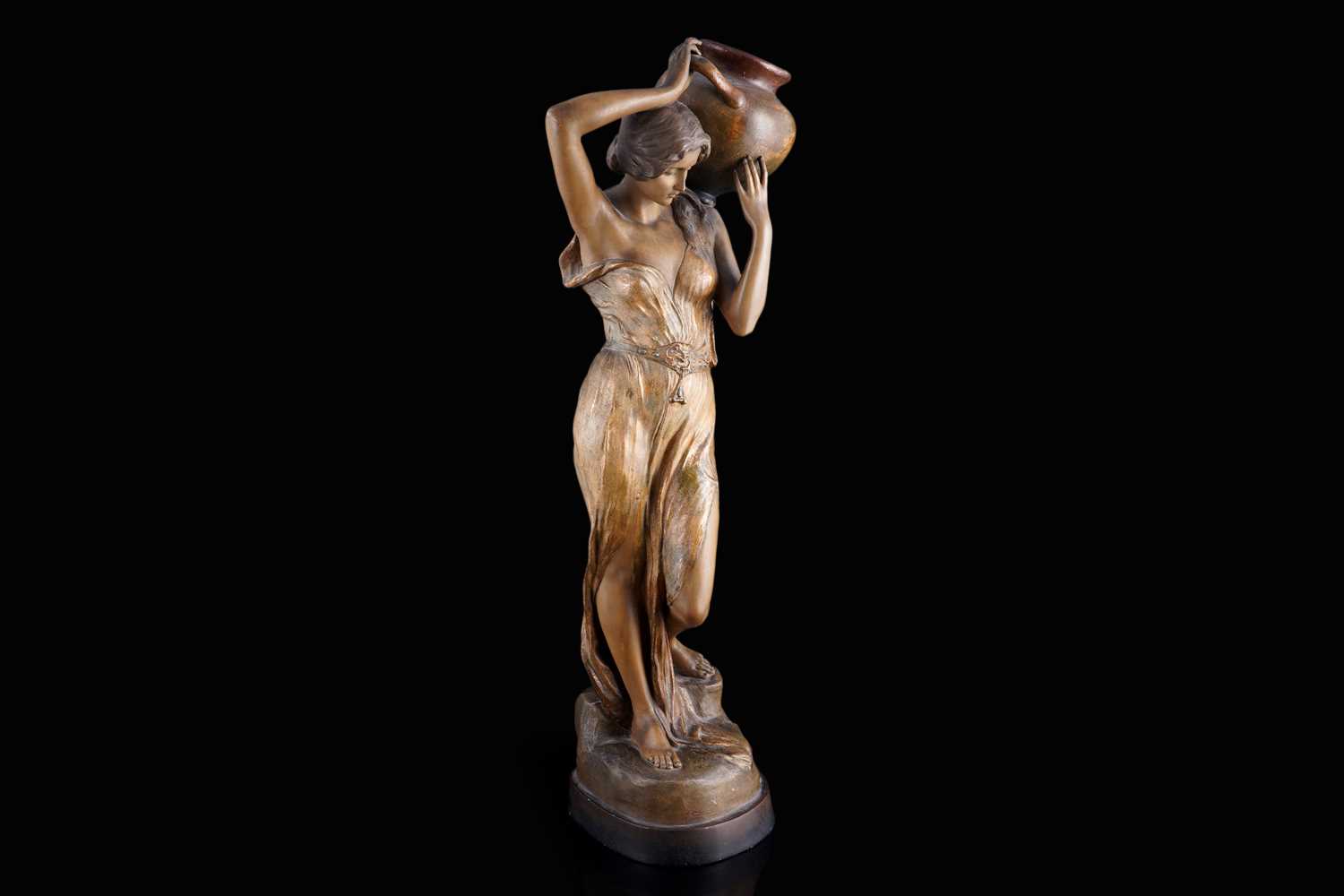 Lot 458 - A Goldscheider Art Nouveau figure