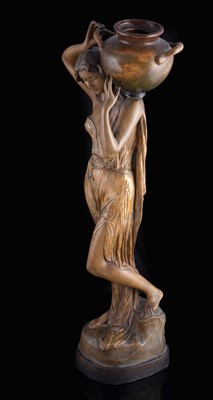 Lot 458 - A Goldscheider Art Nouveau figure