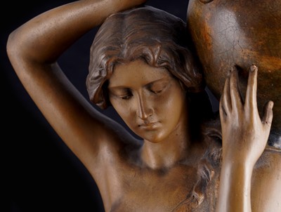 Lot 458 - A Goldscheider Art Nouveau figure