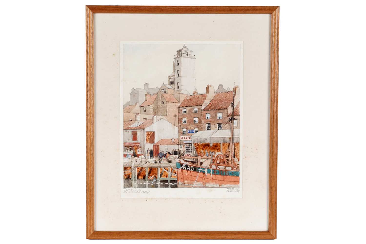 Lot 273 - Fred Jay Girling - The High Light, North Shields, 1936 | watercolour