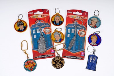 Lot 256 - A collection of Doctor Who cufflinks, keyrings, wallets, watches, and others