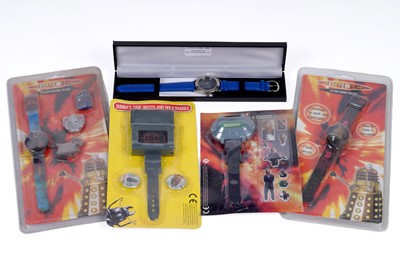 Lot 256 - A collection of Doctor Who cufflinks, keyrings, wallets, watches, and others