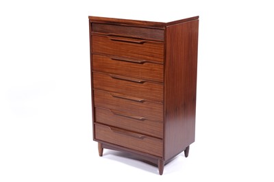 Lot 5 - White and Newton: an ‘Aston’ teak chest of drawers