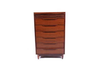 Lot 5 - White and Newton: an ‘Aston’ teak chest of drawers