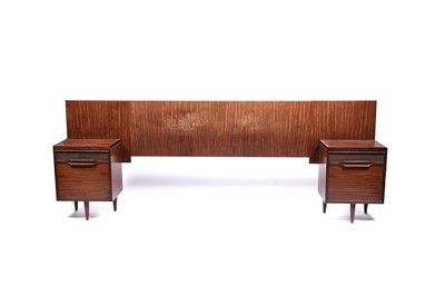 Lot 7 - White and Newton: an ‘Aston’ teak dressing table and headboard