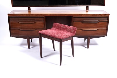 Lot 7 - White and Newton: an ‘Aston’ teak dressing table and headboard
