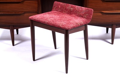 Lot 7 - White and Newton: an ‘Aston’ teak dressing table and headboard