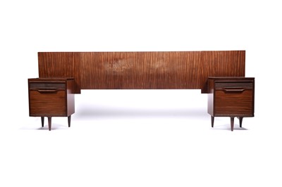 Lot 7 - White and Newton: an ‘Aston’ teak dressing table and headboard