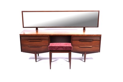 Lot 7 - White and Newton: an ‘Aston’ teak dressing table and headboard