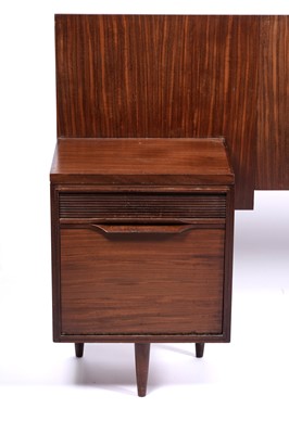 Lot 7 - White and Newton: an ‘Aston’ teak dressing table and headboard