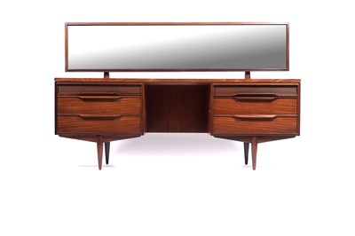 Lot 7 - White and Newton: an ‘Aston’ teak dressing table and headboard
