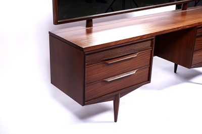 Lot 7 - White and Newton: an ‘Aston’ teak dressing table and headboard