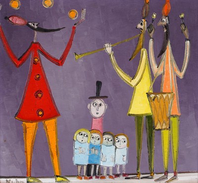 Lot 83 - Andrzej Kuhn - Children's entertainers | oil