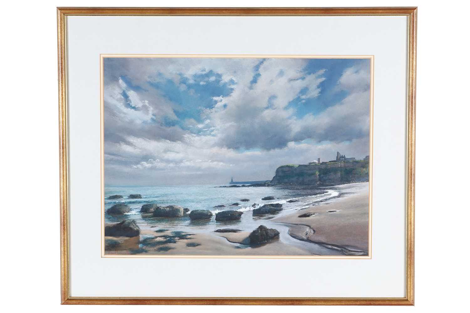 Lot 380 - Robert Turnbull - Tynemouth from King Edward's Bay | pastel