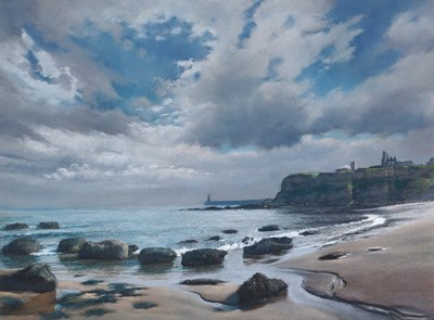 Lot 380 - Robert Turnbull - Tynemouth from King Edward's Bay | pastel