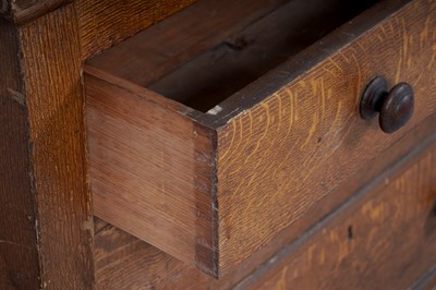 Lot 8 - A Victorian scumbled pine chest of drawers
