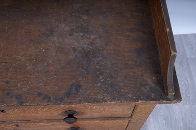 Lot 8 - A Victorian scumbled pine chest of drawers