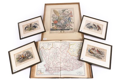 Lot 450 - The Armsworth Atlas and Gazetteer of the World and framed engravings