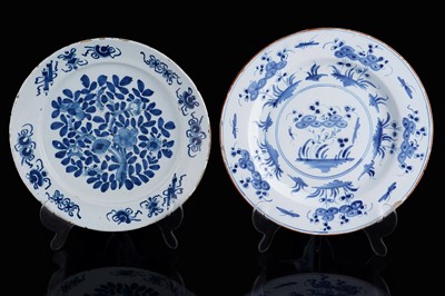 Lot 405 - Two Delftware chargers