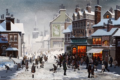 Lot 85 - Brian Shields 'Braaq' - Kinder Street, Winter | oil