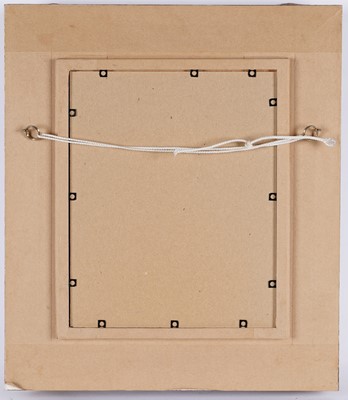 Lot 88 - Brian Shields 'Braaq' - Boy holding a hoop with a man walking by | oil