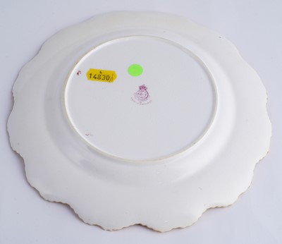 Lot 449 - A pair of Royal Worcester fruit-painted dessert plates