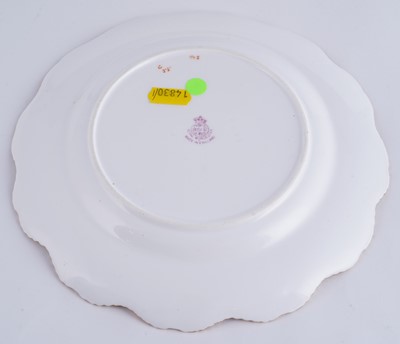 Lot 449 - A pair of Royal Worcester fruit-painted dessert plates