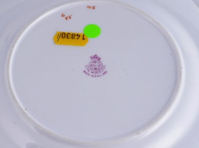 Lot 449 - A pair of Royal Worcester fruit-painted dessert plates