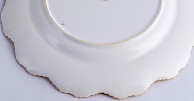 Lot 449 - A pair of Royal Worcester fruit-painted dessert plates