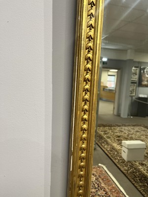 Lot 587 - A 19th Century giltwood and gesso overmantel mirror