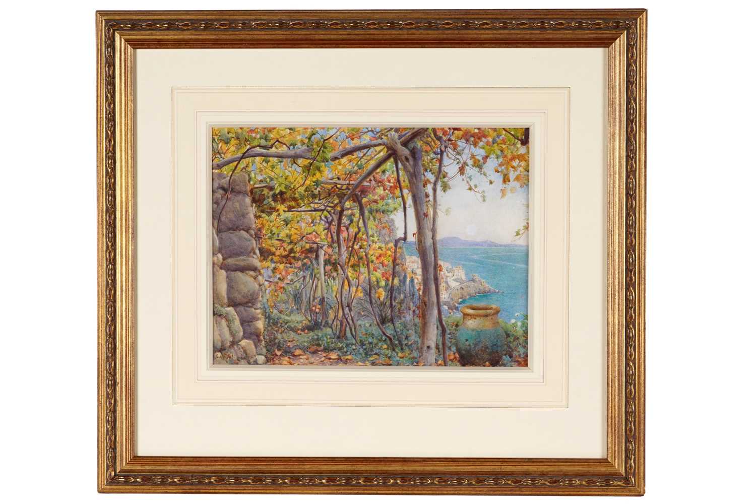 Lot 218 - Arthur Rowe - November in Amalfi, Italy | watercolour