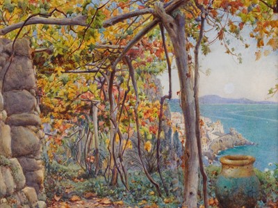 Lot 218 - Arthur Rowe - November in Amalfi, Italy | watercolour