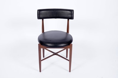 Lot 10 - G Plan ‘Fresco’: a teak circular extending dining table; and four chairs