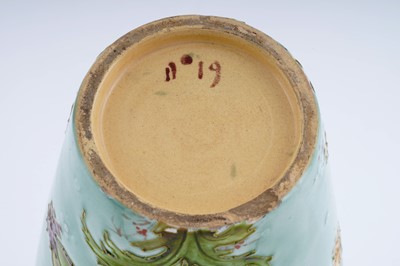 Lot 464 - Pair of Sevres Barbotine art pottery vases