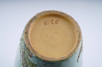Lot 464 - Pair of Sevres Barbotine art pottery vases