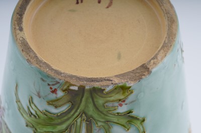 Lot 464 - Pair of Sevres Barbotine art pottery vases