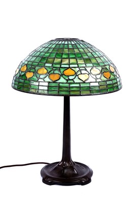 Lot 491 - Grotepass Studios: a Tiffany-style bronze table lamp