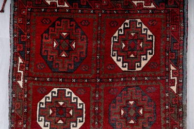 Lot 88 - Two Persian carpet bags; and a saddle bag