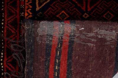 Lot 88 - Two Persian carpet bags; and a saddle bag