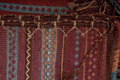 Lot 88 - Two Persian carpet bags; and a saddle bag