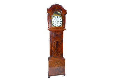 Lot 99 - N Joseph, Sunderland: a mid 19th Century mahogany longcase clock